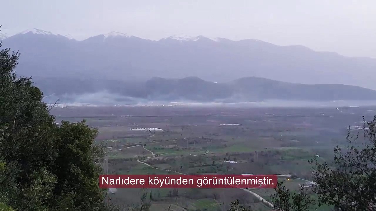Bursa ovasına duman altında