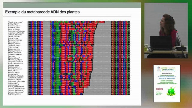 Aurélie Bonin : la sixième extinction, l'ADN environnemental un moyen d'évaluer la biodiversité