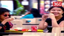 Një mashkull po i shihte në sy teksa po hanin drekë, vajzat ngelin pa fjalë nga ajo që ndodh më pas (360video)