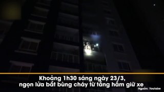 [1280x720] Cháy chung cư Carina Chuông báo cháy câm lặng, khói bốc lên tầng 14 mới biết cháy - Video Dailymotion