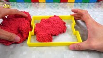 Kinetic Sand Rainbow House Play Mobile Surprise Toys Learn Colors for Kids