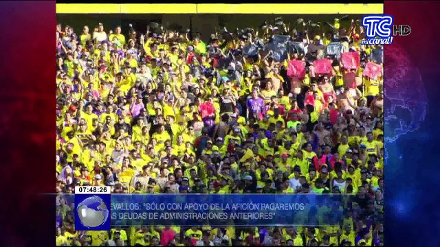 Presidente de Barcelona sostuvo que pagarán la deuda con Nicolás Olmedo y así no sufrir resta de puntos