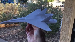 Paper Airplane Sukhoi 27 Test Flight