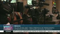 México: teleSUR recibe 3 premios de periodismo en certamen nacional
