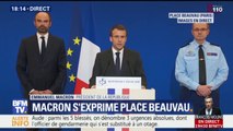 Aude: Macron salue le courage de l'officier luttant 