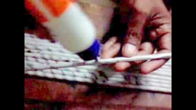 2 models of making cradle - one using popsicle sticks and other using news paper