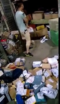 En Chine, les employés n’ont aucun respect envers les colis
