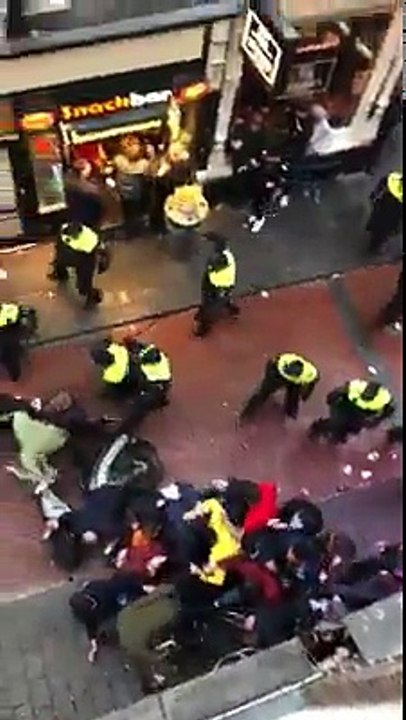England fans in Amsterdam 23 March 2018