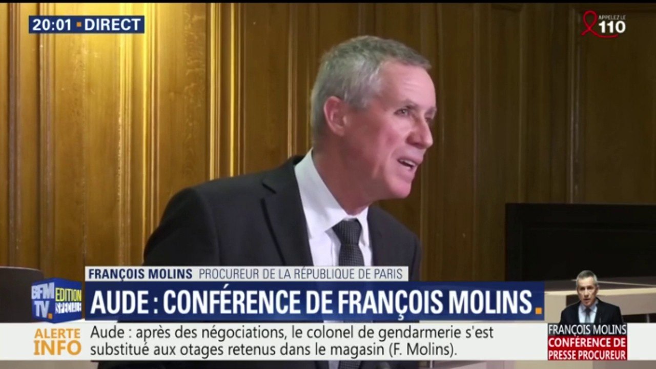 Assaillant de l'Aude: pas de signes précurseurs laissant "présager un passage à l'acte", dit Molins