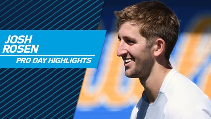 Josh Rosen highlights | UCLA pro day 2018