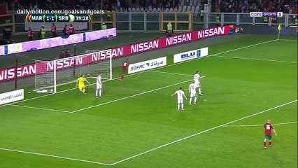 Khalid Boutaib Goal HD - Serbia 1 - 2 Morocco - 23.03.2018 (Full Replay)