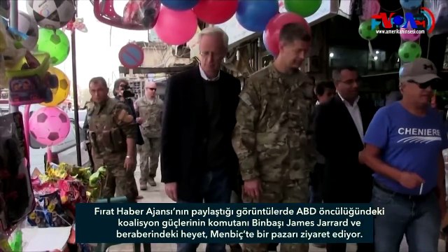 ABD’li Yetkililer Menbiç’i Ziyaret Etti