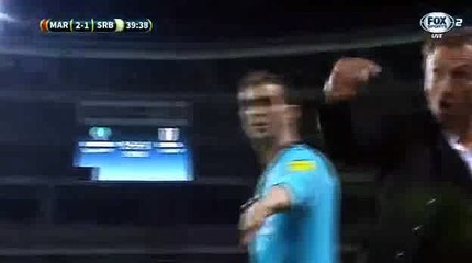 Khalid Boutaib Goal - Serbia 1-2 Morocco 23-03-2018