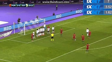 Cristiano Ronaldo Miss 100% Goal HD Portugal 0-0 Egypt  23-03-2018