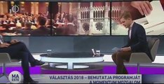 A Momentum/Hajnal Miklós/ is járt a Fidesz TV-ben /M1/ 5 percre.