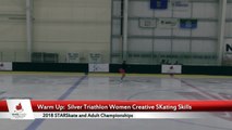 Silver Triathlon Women Creative Skating Skills - 2018 STARSkate & Adult Championships - South Arena