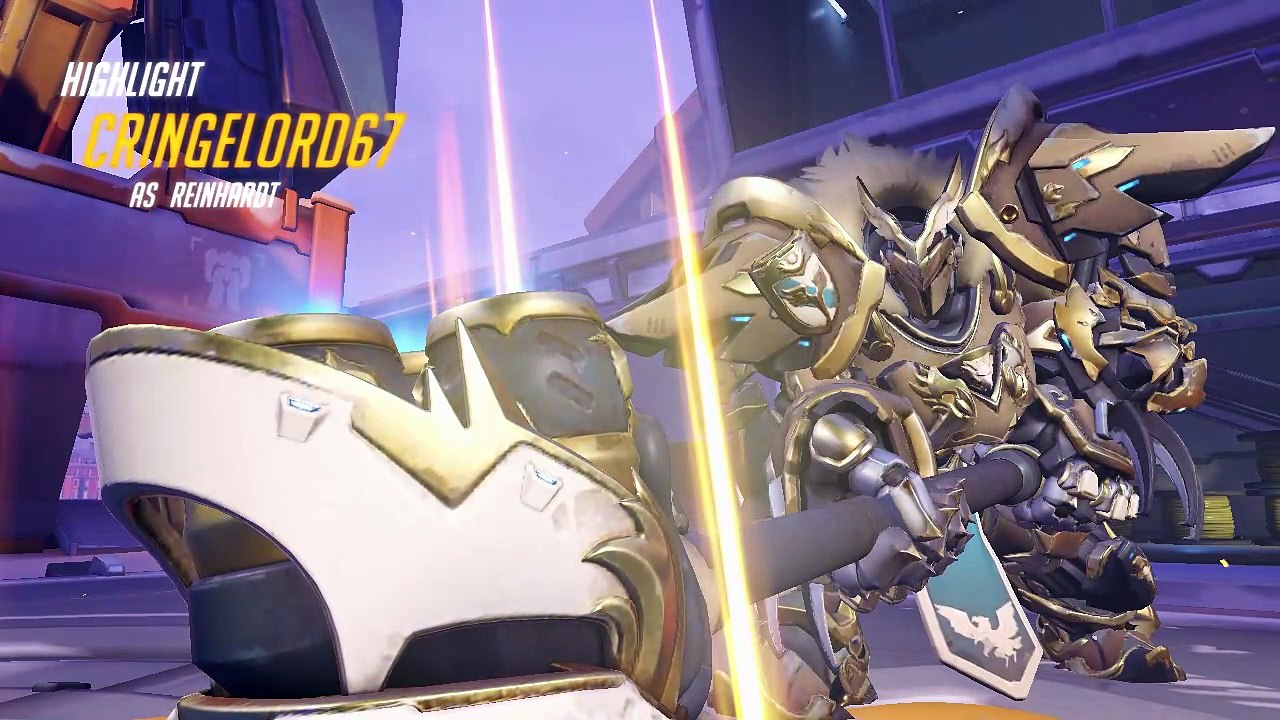 Reinhardt Strange Ult on top of Head