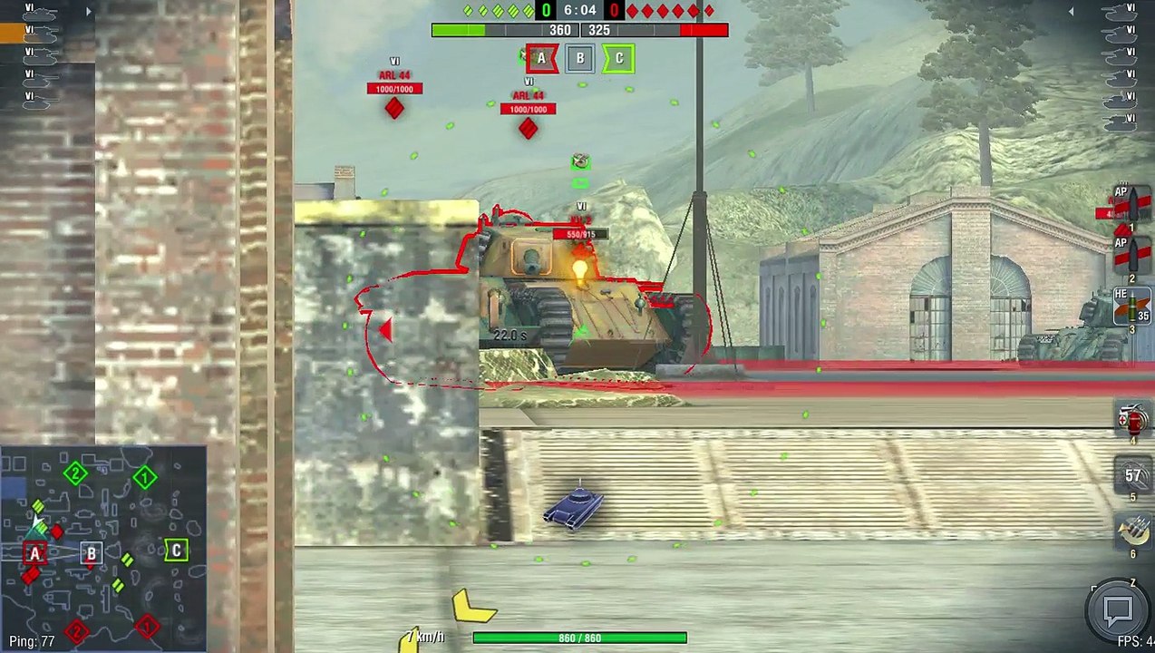 World of Tanks Blitz - Playing the KV 2 at a tournament 1 of 4