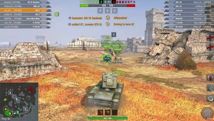 World of Tanks Blitz - Playing  the KV 2 at a tournament  3 of 4