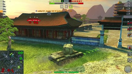 World of Tanks Blitz - Playing  the KV 2 at a tournament  4 of 4