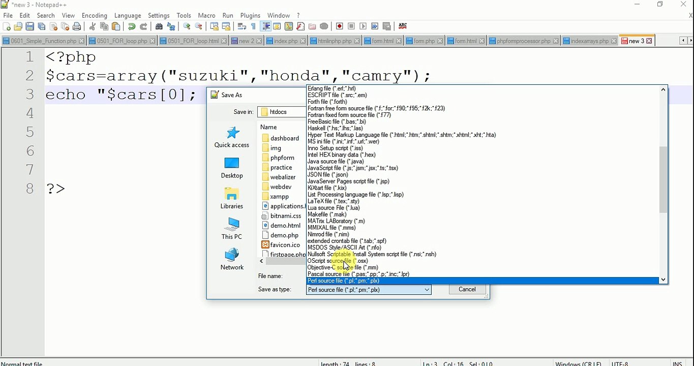 Web Development with PHP &MySQL Tutorial-5-Index Arrays