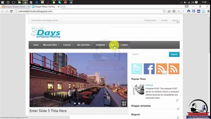 Blogger training Lesson 25