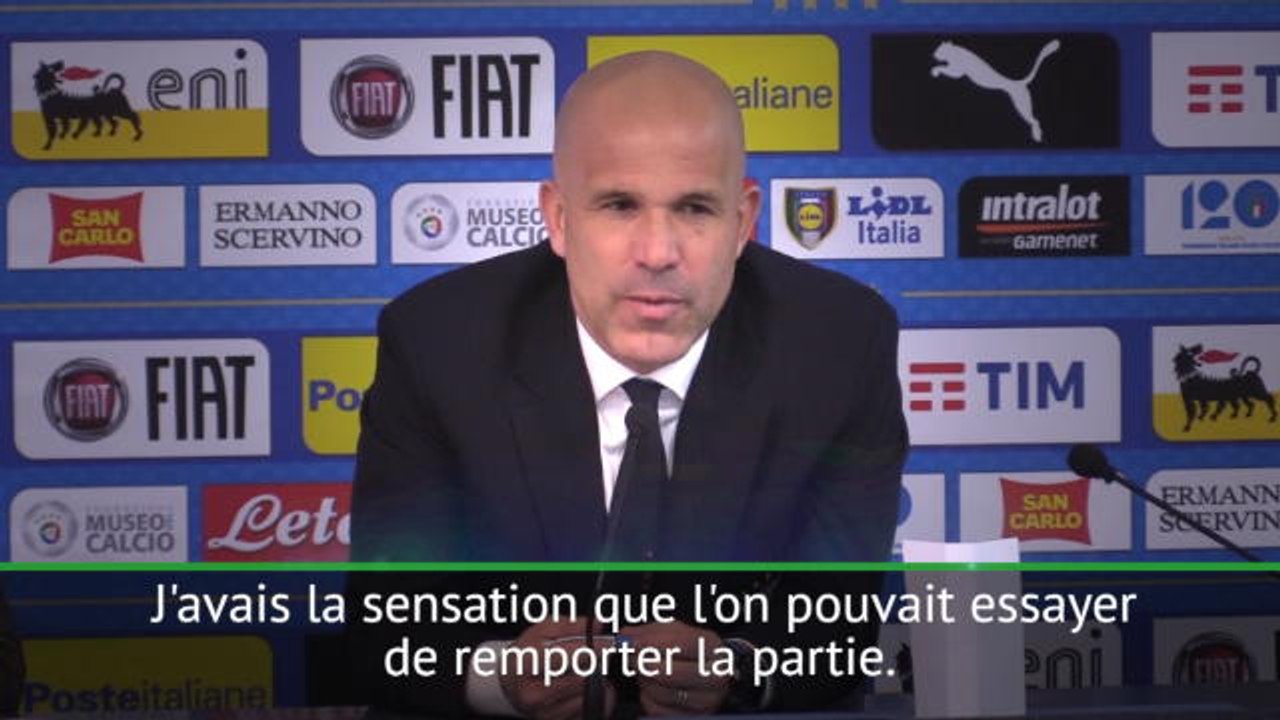 Amical - Di Biagio : "J'avais la sensation que l'on pouvait gagner"