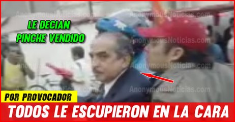 Carlos Marin se mete a provocar en medio de una manifestacion de MORENA y todos acaban escupiendole en la cara