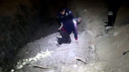 Tırdan Mazot Çaldığı İddia Edilen Şüpheli Saklandığı Çukurda Yakalandı