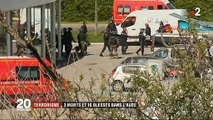 Les images tournées devant le super U de Trèbes quelques secondes seulement après l'assaut des forces de l'ordre