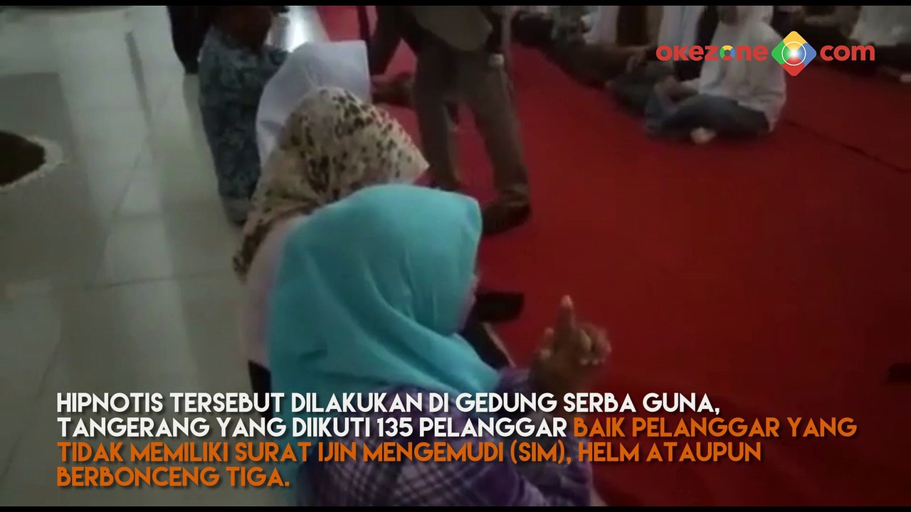 Langgar Lalu Lintas, Polisi Tangerang Hipnotis Ratusan Pelajar
