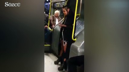 Yenibosna durağından bindi! Metrobüste herkesi şok