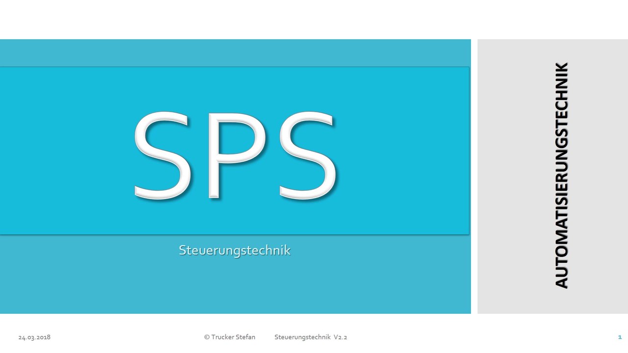 SPS - 2.3) Steuerungstechnik