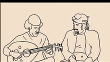 رسم متحرك لفايز المالكي يدق العود