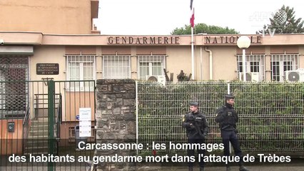 Carcassonne: la caserne du gendarme "héros" en deuil (2)
