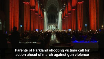 US parents call for action ahead of march against gun violence