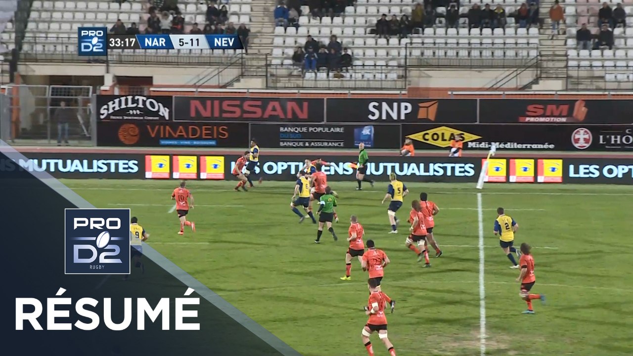 PRO D2 - Résumé Narbonne-Nevers: 24-47 - J28 - Saison 2017/2018