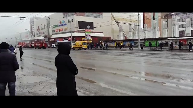 ПОЖАР В ТЦ ЗИМНЯЯ ВИШНЯ В Кемерово _ СГОРЕЛО ВСЁ ЗДАНИЕ _ 25.03.2018