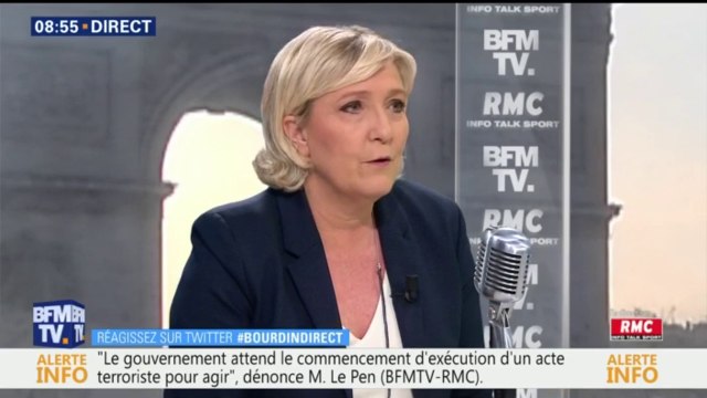Marine le Pen sur le nouveau nom du FN: Résultat probablement dans le courant du mois de mai