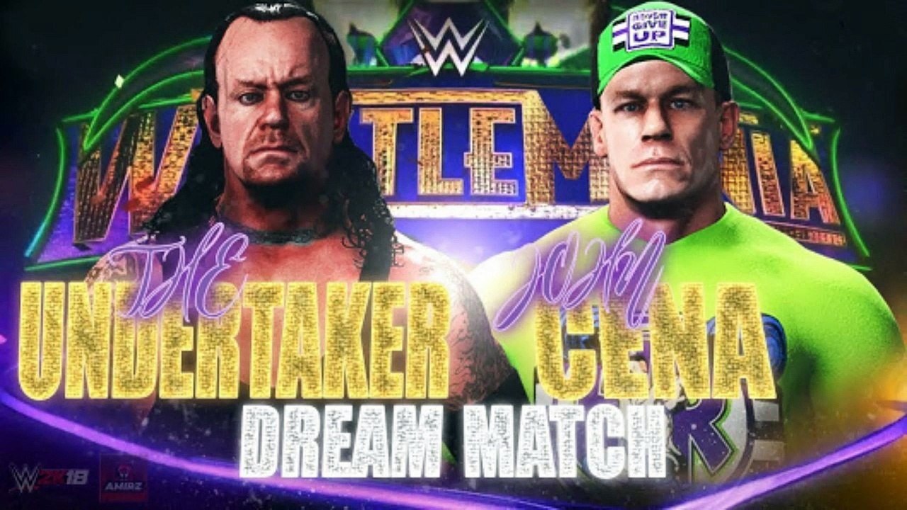 WWE 2k18 John Cena Vs The Undertaker Wrestlemania 34 No DQ Match