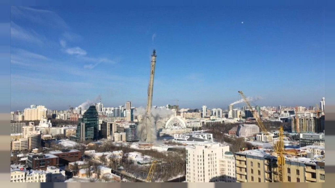 Fernsehturm in Russland gesprengt