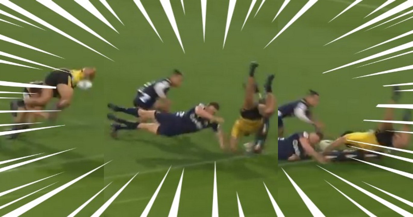 Vince Aso s'envole contre les Highlanders pour un essai spectaculaire
