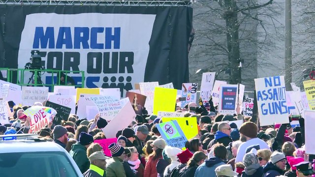 Thousands gather at March For Our Lives gun control rally