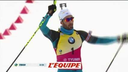 Le récital de Fourcade dans la poursuite de Tyumen - Biathlon - CM (H)
