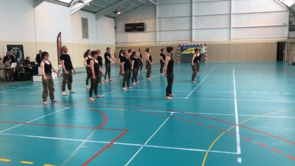 Démonstration de hala body karaté par le club de Caumont-l’éventé