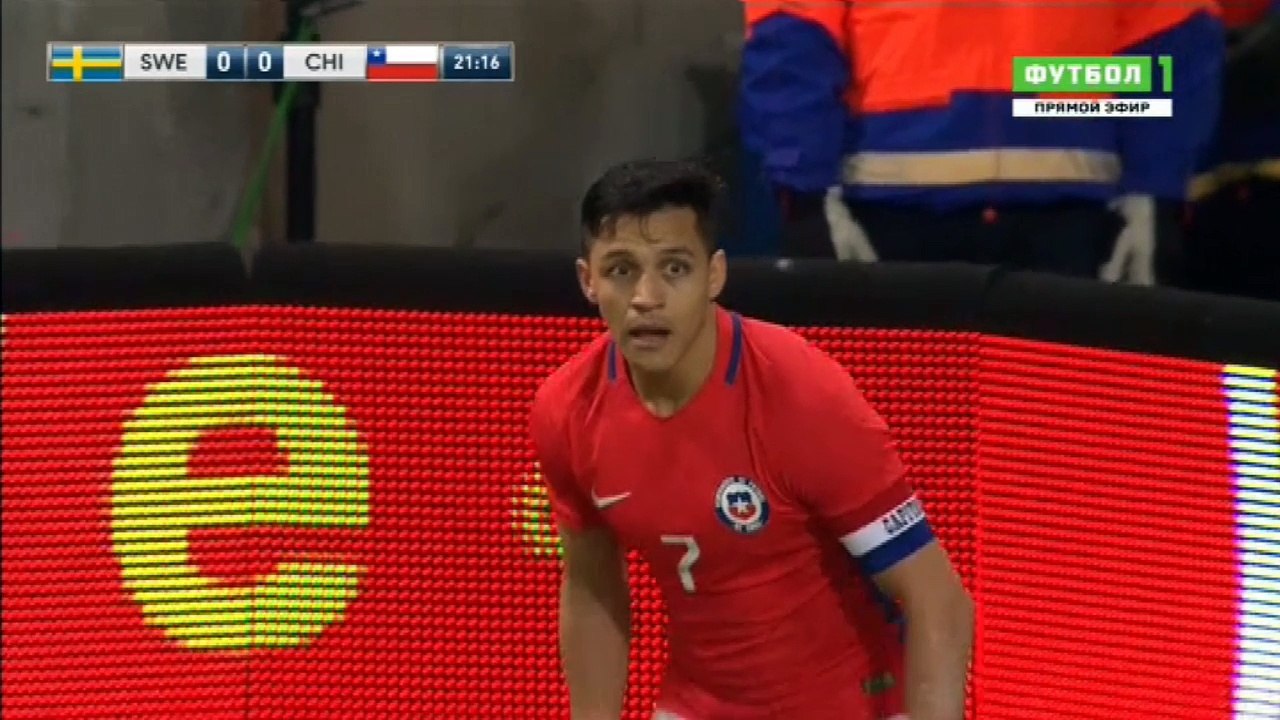 Arturo Vidal Goal Sweden 0 - 1	 Chile 23-03-2018