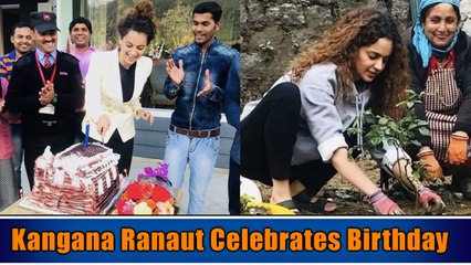 Kangana Ranaut celebrates her birthday with family and staff in Manali 