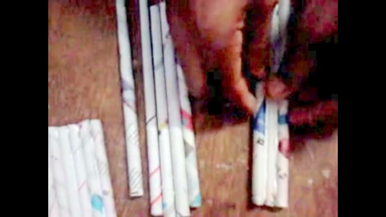 DIY_ How to make sofa, chairs and teapoy using news paper rolls - best out of waste