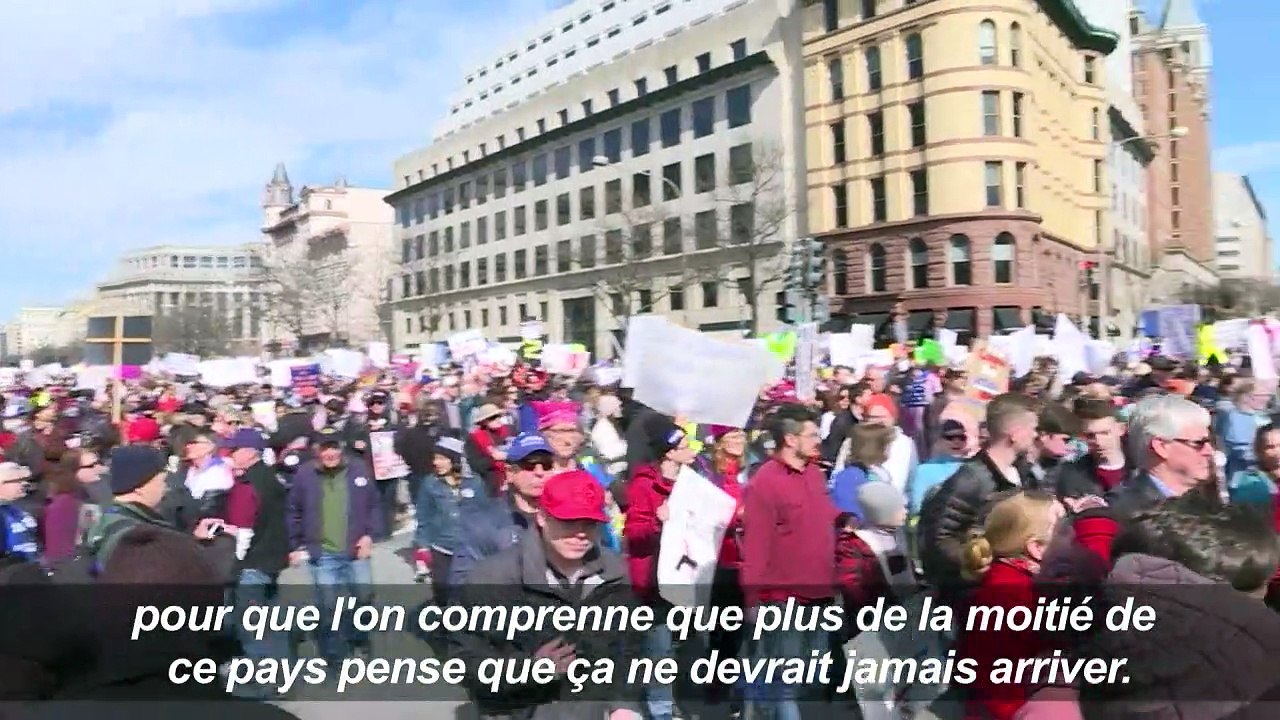 Les Américains en masse contre les armes à feu