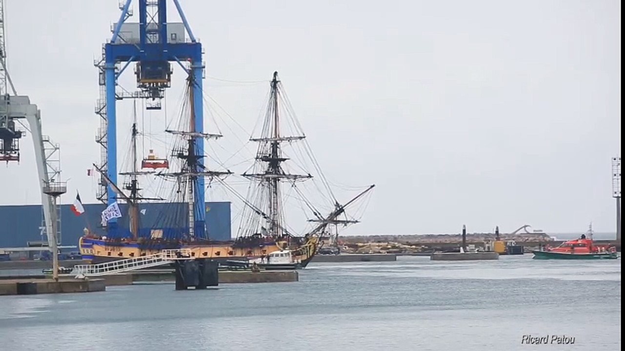 SETE - L'Hermione est arrivée pour Escale à Sète !